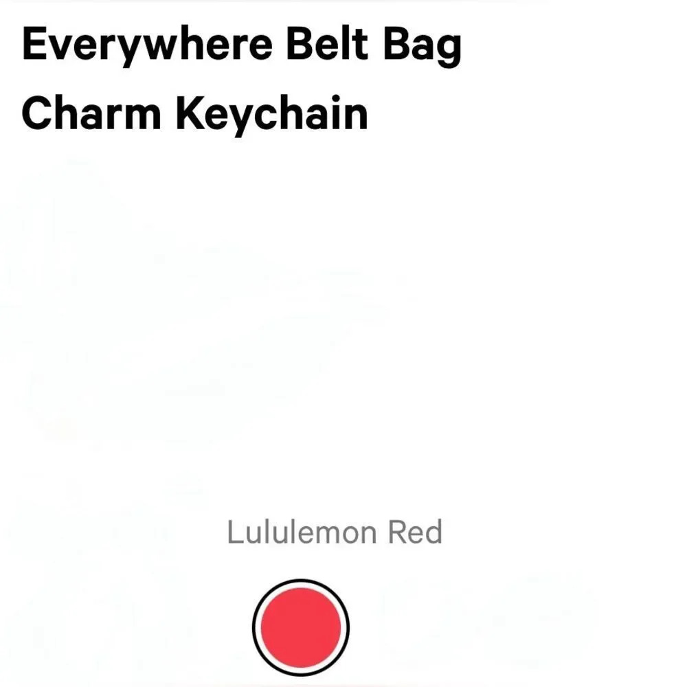 Everywhere Belt Bag Key Charm Lululemon Red